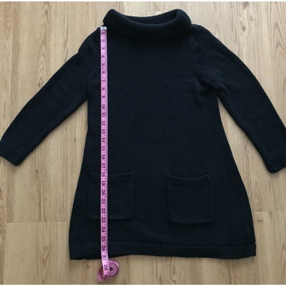 Anthropologie Field Flower Ribbed Trim Tunic Sweater with Pockets Size EXS - Picture 4 of 8